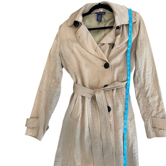 Boston Proper Trench Coat with Sheen, Small - Picture 5 of 7